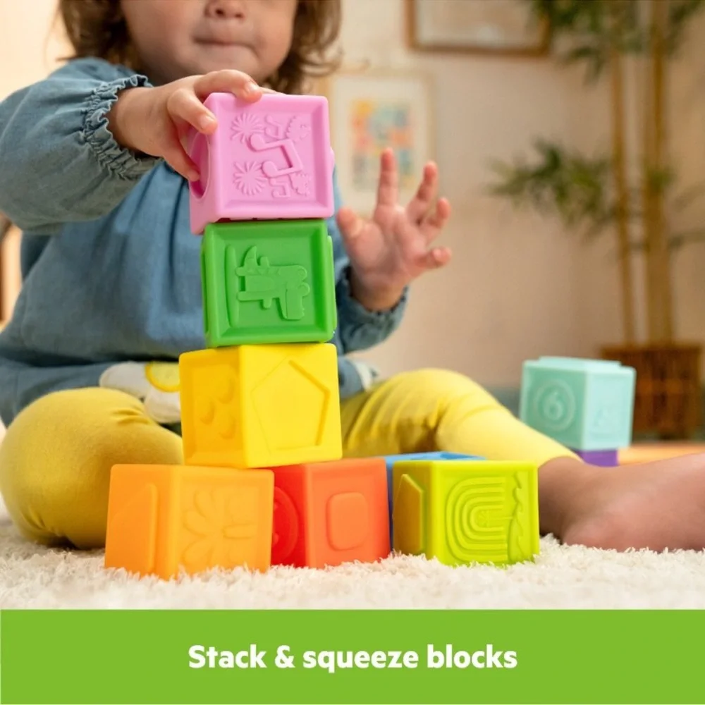 Bright Starts Block and Buddies Holiday Baby Toy Gift Set - 18pc